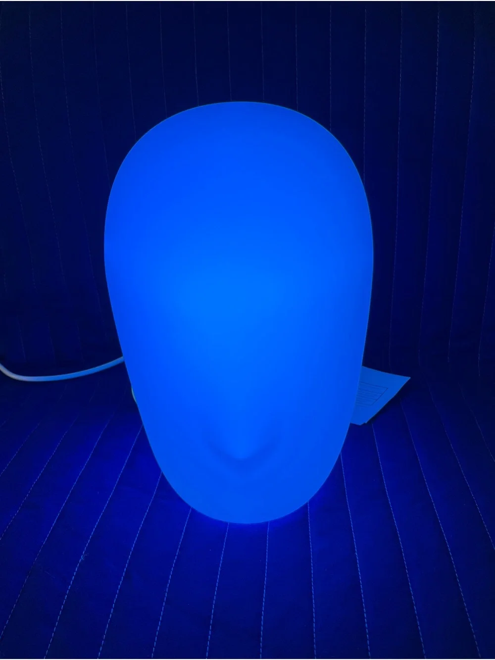 IKEA White Matte Head-Shaped Accent Lantern